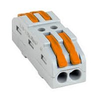 Клеммы EKF СМК 222-422 проходная 2 полюса 0.08-4кв.мм (в уп.25шт) plc-smk-422 картинка 